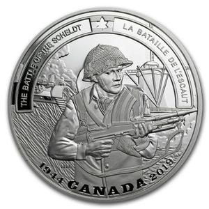 Canada / Silver Ounce 2019 The Battle of Scheldt - reverse photo
