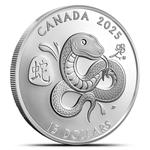 Silver Ounce 2025 Year of the Snake: Photo Coin, Canada, Silver Ounce 2025 Year of the Snake / thumbnail