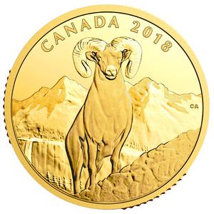 Canada / Gold Ounce 2018 Bighorn Sheep - reverse photo
