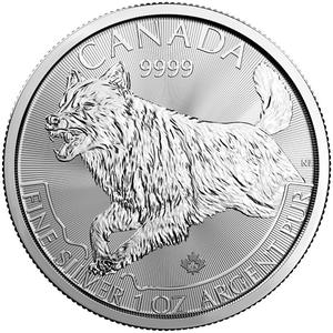 Canada / Silver Ounce 2018 Wolf - reverse photo