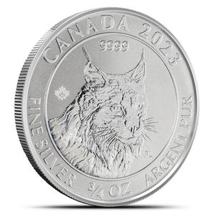 Canada / Silver Three-Quarters Ounce 2023 Lynx - reverse photo