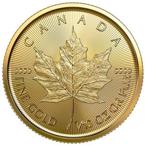 Canada / Gold Tenth-Ounce 2021 Maple Leaf - reverse photo