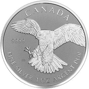 Canada / Silver Ounce 2016 Peregrine Falcon - reverse photo