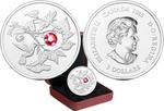 Silver Quarter Ounce 2013 Hummingbird and Morning Glory: Photo Coin, Canada, Silver Quarter Ounce 2013 Hummingbird and Morning Glory / thumbnail