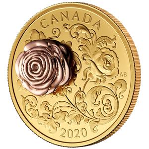 Canada / Gold Ounce 2020 Queen Elizabeth II - Rose - reverse photo