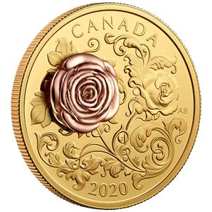 Canada / Gold Ounce 2020 Queen Elizabeth II - Rose - obverse photo