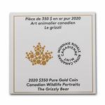 Gold Thirty-five Grams 2020 Grizzly Bear: Photo Coin, Canada, Gold Thirty-five Grams 2020 Grizzly Bear / thumbnail
