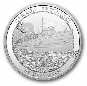 Canada / Silver Two Ounces 2020 SS Keewatin - obverse photo