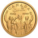 One Hundred Dollars Gold 2020 VE Day: Photo Coin, Canada, One Hundred Dollars Gold 2020 VE Day / thumbnail