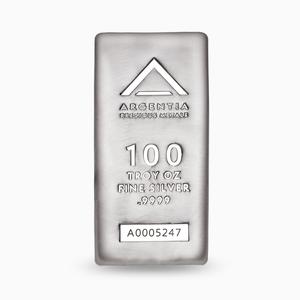 Canada / Silver One Hundred Ounces 2022 Argentia Bar - reverse photo