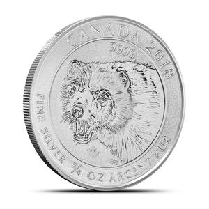 Canada / Silver Three-Quarters Ounce 2018 Wolverine - reverse photo