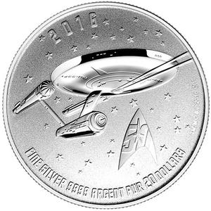 Canada / Silver Quarter Ounce 2016 Star Trek - Enterprise - reverse photo