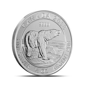 Canada / Silver Half Ounce 2018 Polar Bear - reverse photo