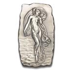 Canada / Silver Kilo 2023 Woman with Flowing Gown / Antique Finish - reverse photo