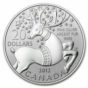 Canada / Quarter Ounce Silver 2012 Magical Reindeer - reverse photo