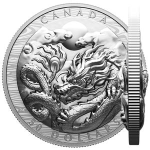 Canada / Silver One Hundred Grams 2024 Year of the Dragon - reverse photo