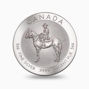 Canada / Silver Five Ounces 2022 Royal Canadian Mounted Police - reverse photo