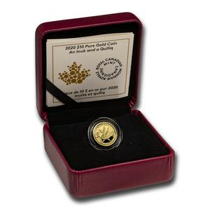 Canada / Gold Twenty-fifth-Ounce 2020 Inuk and Qulliq - obverse photo