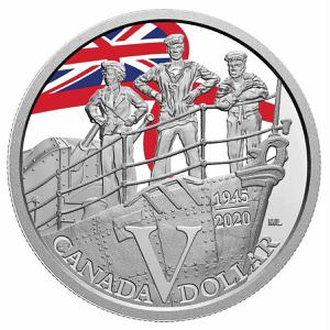 Canada / One Dollar 2020 VE Day - Navy - reverse photo