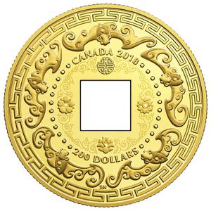 Canada / Gold Ounce 2018 Good Luck Charms - Five Blessings - reverse photo