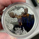 Silver Two Ounces 2020 Moose: Photo Coin, Canada, Silver Two Ounces 2020 Moose / thumbnail
