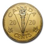 Canada / Gold Ounce 2020 The Victory Nickel - reverse photo