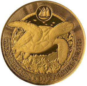 Cayman Islands / Gold Tenth-Ounce 2025 Loggerhead Turtle - reverse photo