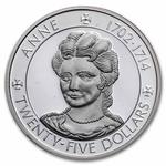 Twenty-five Dollars Silver 1977 Six Queens: Photo Coin, Cayman Islands, Twenty-five Dollars Silver 1977 Six Queens / thumbnail