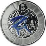 Cayman Islands / Silver Ounce 2018 Marlin / Blue and Black - reverse photo