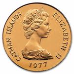 Twenty-five Dollars Silver 1977 Six Queens: Photo Coin, Cayman Islands, Twenty-five Dollars Silver 1977 Six Queens / thumbnail
