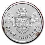Five Dollars Silver 1974 Coat of Arms: Photo Coin, Cayman Islands, Five Dollars Silver 1974 Coat of Arms / thumbnail
