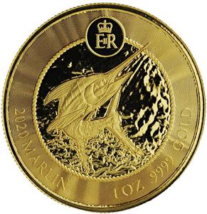 Cayman Islands / Gold Ounce 2020 Marlin - reverse photo