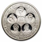 Fifty Dollars Silver 1976 Six Queens: Photo Coin, Cayman Islands, Fifty Dollars Silver 1976 Six Queens / thumbnail