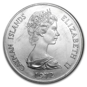 Cayman Islands / Twenty-five Dollars Silver 1972 Silver Wedding - obverse photo