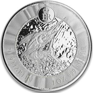 Cayman Islands / Silver Ounce 2019 Marlin - reverse photo