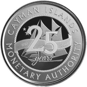 Cayman Islands / Silver Ounce 2022 CIMA 25th Anniversary - reverse photo