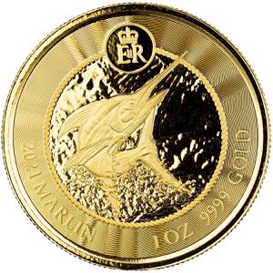 Cayman Islands / Gold Ounce 2021 Marlin - reverse photo