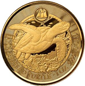 Cayman Islands / Gold Ounce 2023 Loggerhead Turtle - reverse photo