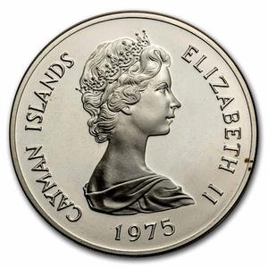 Cayman Islands / Fifty Dollars Silver 1975 Six Queens - obverse photo