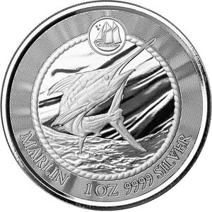 Cayman Islands / Silver Ounce 2023 Marlin - reverse photo