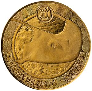 Cayman Islands / Gold Tenth-Ounce 2025 Stingray - reverse photo
