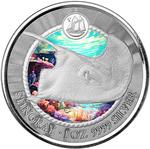 Cayman Islands / Silver Ounce 2023 Stingray / Coloured Reverse - reverse photo