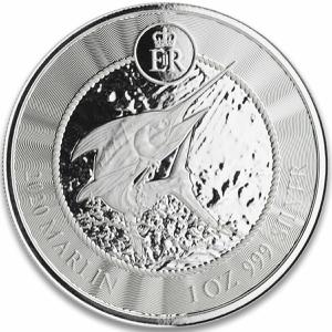 Cayman Islands / Silver Ounce 2020 Marlin - reverse photo