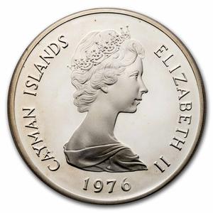 Cayman Islands / Fifty Dollars Silver 1976 Six Queens - obverse photo