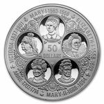 Twenty-five Dollars Silver 1977 Six Queens: Photo Coin, Cayman Islands, Twenty-five Dollars Silver 1977 Six Queens / thumbnail