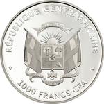 One Thousand Francs Silver 2014 Butterflies in 3D: Photo Coin, Central African Republic, One Thousand Francs Silver 2014 Butterflies in 3D / thumbnail
