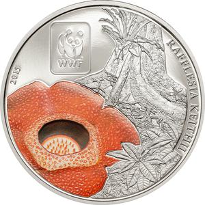 Central African Republic / One Hundred Francs 2015 Rafflesia - reverse photo