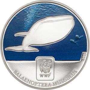 Central African Republic / One Hundred Francs 2015 Blue Whale - reverse photo