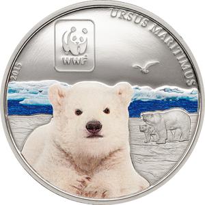 Central African Republic / One Hundred Francs 2015 Polar Bear - reverse photo