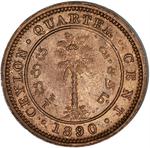 Quarter Cent 1890: Photo Coin, Ceylon, British, Quarter Cent 1890 / thumbnail